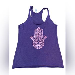 Purple Hamsa Tank Top